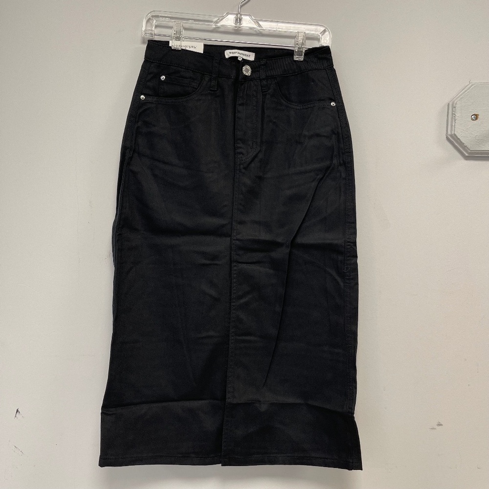 WeWoreWhat Black Midi Skirt - Size 26 - NWT